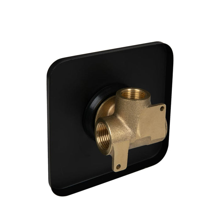 Goslash Picks Bathroom Shower Mixer Tap Brass Square Bath