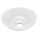 Bathroom Sink Ceramic Matt White Round Oalkil