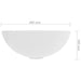 Bathroom Sink Ceramic Matt White Round Oalkil