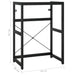 Bathroom Washbasin Frame Black 59x38x83 Cm Iron Ttnpbb