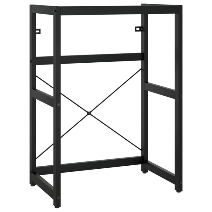 Bathroom Washbasin Frame Black 59x38x83 Cm Iron Ttnpbb