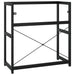 Bathroom Washbasin Frame Black 79x38x83 Cm Iron Ttnpbo