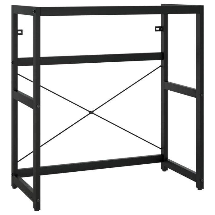 Bathroom Washbasin Frame With Built-in Basin Black Iron