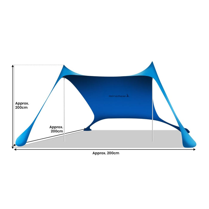 Beach Tent Canopy Sunshade 2m x - Blue