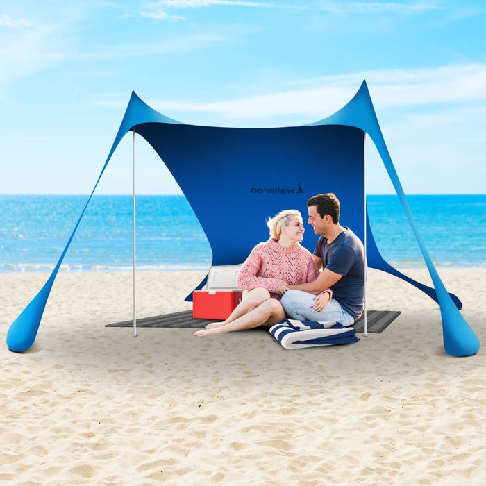 Beach Tent Canopy Sunshade 2m x - Blue