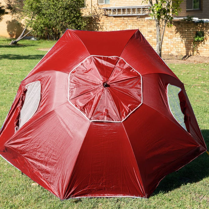 Beach Umbrella 2.4m Outdoor Garden Portable Shade Shelter