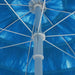 Beach Umbrella Blue 300 Cm Toalkl