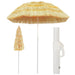 Beach Umbrella Natural 180 Cm Hawaii Style Aapai