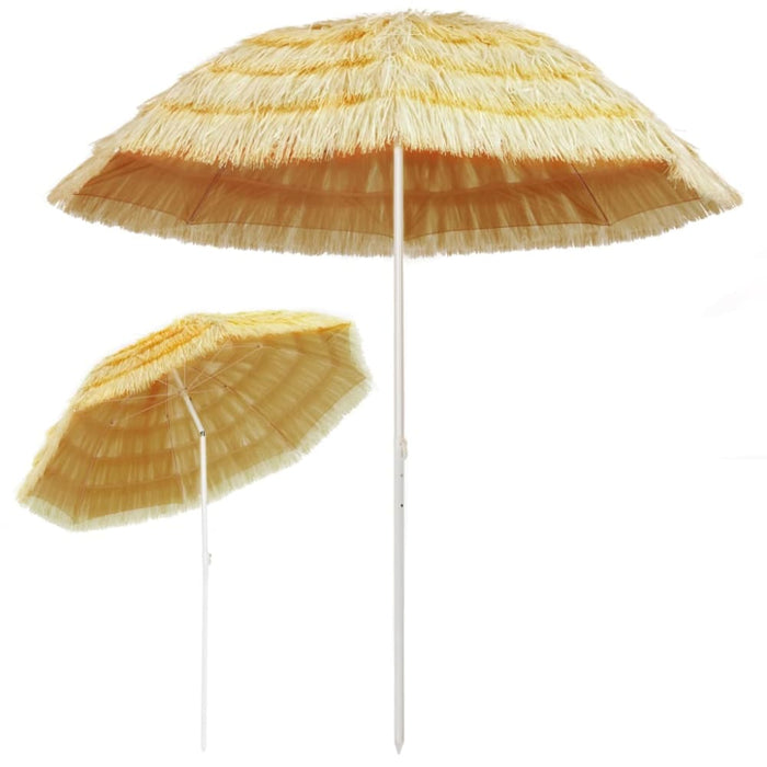 Beach Umbrella Natural 240 Cm Hawaii Style Aapan