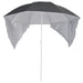 Beach Umbrella With Side Walls Anthracite 215 Cm Tonntk