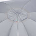 Beach Umbrella with Side Walls Blue 215 Cm Tonnti