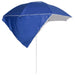 Beach Umbrella with Side Walls Blue 215 Cm Tonnti