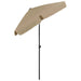 Beach Umbrella Taupe 180x120 Cm Toaixx