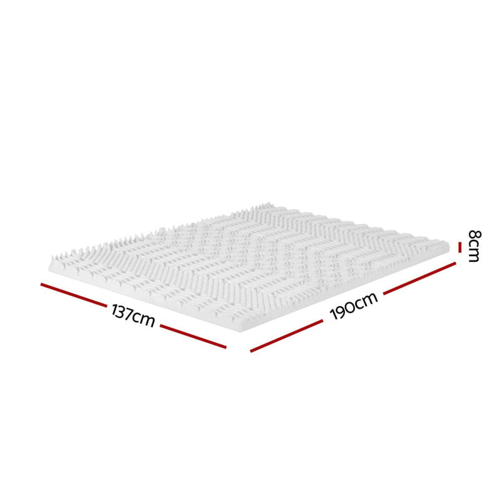 Goslash Picks Bedding Memory Foam Mattress Topper 7-zone