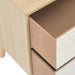Bedside Cabinet with 2 Drawers 40x30x49.5 Cm Solid Pinewood