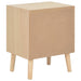 Bedside Cabinet with 2 Drawers 40x30x49.5 Cm Solid Pinewood