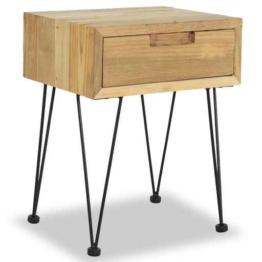 Bedside Cabinet 40x30x50 Cm Solid Teak Xaapil
