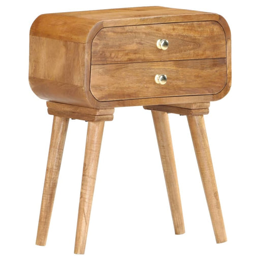 Bedside Cabinet 43x30x58 Cm Solid Mango Wood Xnpnpo