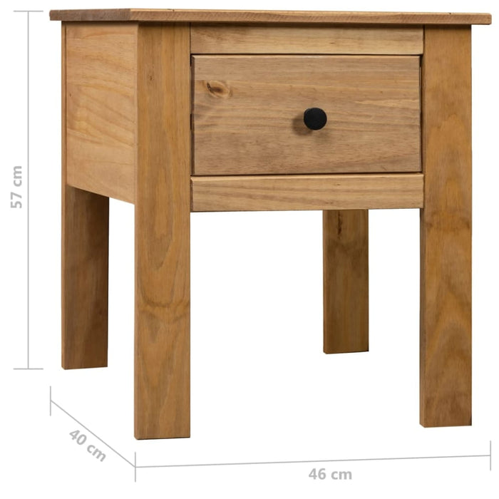 Bedside Cabinet 46x40x57 Cm Pine Panama Range Xnxlko