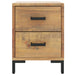 Bedside Cabinet Brown 36x30x45 Cm Solid Pinewood Takkoo