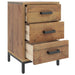Bedside Cabinet Brown 40x30x55 Cm Solid Pinewood Takkot