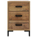Bedside Cabinet Brown 40x30x55 Cm Solid Pinewood Takkot