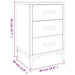 Bedside Cabinet Brown 40x30x55 Cm Solid Pinewood Takkot