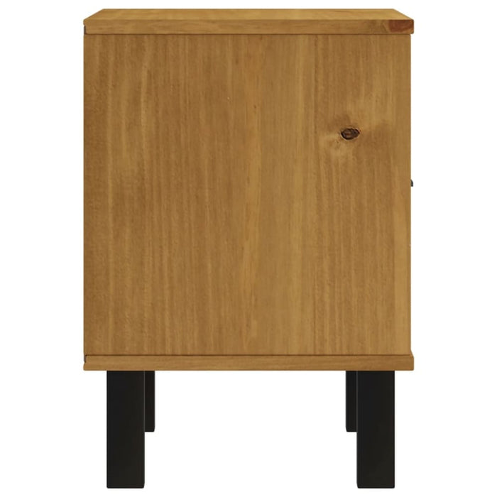 Bedside Cabinet Flam 40x35x50 Cm Solid Wood Pine Tpinox