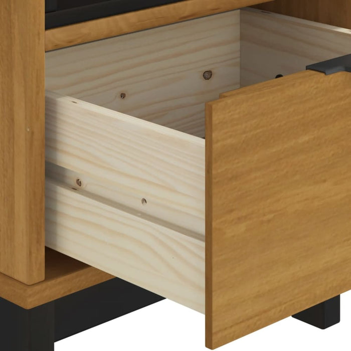 Bedside Cabinet Flam 40x35x50 Cm Solid Wood Pine Tpinox