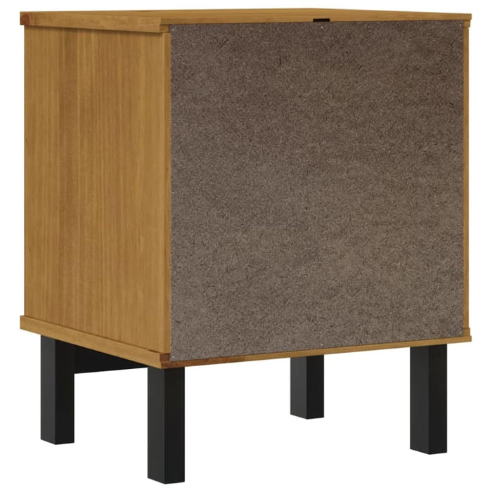 Bedside Cabinet Flam 40x35x50 Cm Solid Wood Pine Tpinox
