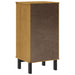 Bedside Cabinet Flam 40x35x80 Cm Solid Wood Pine Tpinoa