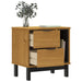 Bedside Cabinet Flam 49x35x50 Cm Solid Wood Pine Tpinot
