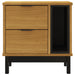 Bedside Cabinet Flam 49x35x50 Cm Solid Wood Pine Tpinot