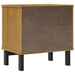Bedside Cabinet Flam 49x35x50 Cm Solid Wood Pine Tpinot