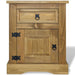 Bedside Cabinet Mexican Pine Corona Range 53x39x67 Cm Xatitb