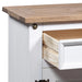Bedside Cabinet Mexican Pine Corona Range White 53x39x67 Cm