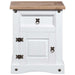 Bedside Cabinet Mexican Pine Corona Range White 53x39x67 Cm