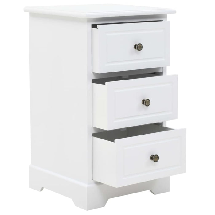 Bedside Cabinet Mdf and Pinewood 35x32x59 Cm Xapipl