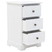 Bedside Cabinet Mdf and Pinewood 35x32x59 Cm Xapipl