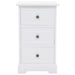 Bedside Cabinet Mdf and Pinewood 35x32x59 Cm Xapipl