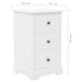 Bedside Cabinet Mdf and Pinewood 35x32x59 Cm Xapipl
