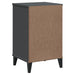 Bedside Cabinet Viken Anthracite Grey Solid Wood Pine Tiakot