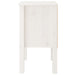 Bedside Cabinet White 40x35x61.5 Cm Solid Wood Pine Notlko