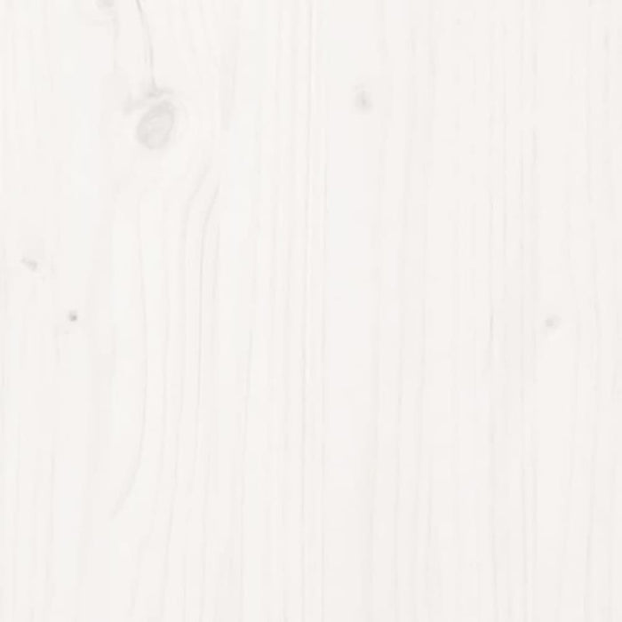 Bedside Cabinet White 40x35x61.5 Cm Solid Wood Pine Notlko