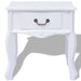 Bedside Cabinet Mdf White Xaxiak