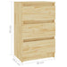 Bedside Cabinets 2 Pcs 40x29.5x64 Cm Solid Pine Wood Nbnbna