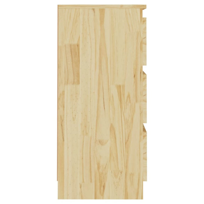 Bedside Cabinets 2 Pcs 40x29.5x64 Cm Solid Pine Wood Nbnbna