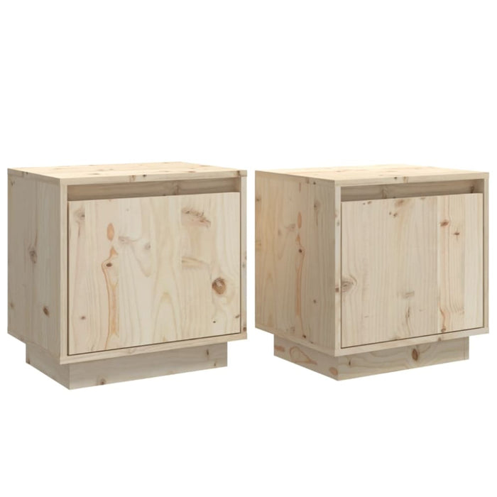 Bedside Cabinets 2 Pcs 40x30x40 Cm Solid Wood Pine Nottbl