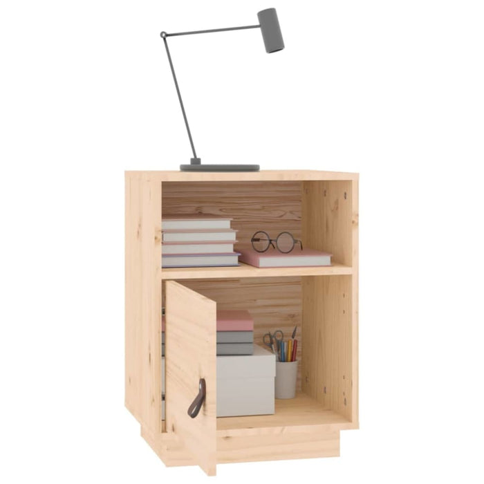 Bedside Cabinets 2 Pcs 40x34x55 Cm Solid Wood Pine Nontol