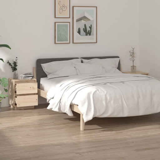 Bedside Cabinets 2 Pcs 40x35x50 Cm Solid Wood Pine Nottol
